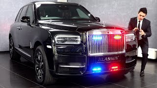 2022 NEW Rolls Royce Cullinan ARMORED  Klassen BUNKER Black FULL Review Interior Exterior [upl. by Hankins]