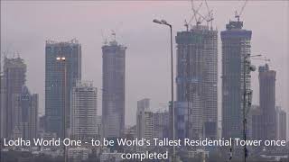 Awesome  Mumbais Everchanging Magnificient Skyline  Tallest Buildings  Year 2017 [upl. by Bunde]