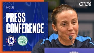 BOMPASTOR Press Conference  Chelsea vs Celtic  UWCL  Prematch  191124  Chelsea FC [upl. by Ahsienad]