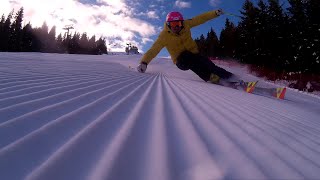 Ski Carving Fischer The Curv in Borno Monte Altissimo [upl. by Leddy]