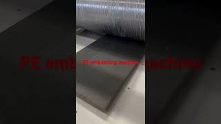 PE embossing machine embosser woodworking [upl. by Meluhs490]