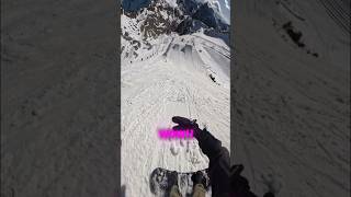 Would you drop in🤯🤯 snowboarding pov wow sun winter fyp snow ski skiing [upl. by Radley]