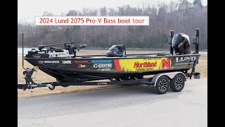 2024 Lund 2075 ProV Bass boat tour [upl. by Anaert]