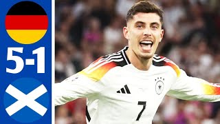 Germany Vs Scotland 5 1 Highlights  Euro 2024 [upl. by Eido]