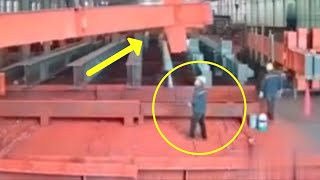 😲 CRANE ACCIDENTALLY DROPS HEAVY LOAD  WORK ACCIDENT CAUGHT ON CAMERA [upl. by Taddeusz]