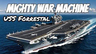 USS FORRESTAL  Aircraft Carrier  A MIGHTY WAR MACHINE  production and shakedown cruise [upl. by Ived]