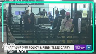 TPA police chief Bringing gun to airport still illegal even with permitless carry law in Florida [upl. by Ysle850]