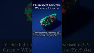 Fluorescent Minerals Willemite amp Calcite [upl. by Lebar]