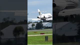 Hawker 800XP Private Jet ✈️ Landing at Orlando Executive Airport [upl. by Haraz]