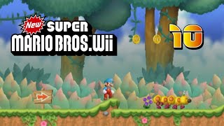 New Super Mario Bros Wii  Detonado PTBR  Ep 10  Mundo 5 Floresta Traiçoeira Wii [upl. by Ahrat]