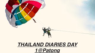 Thailand Diaries  Phuket Patong Manjunath Rajan parasailing seaadventure [upl. by Hammock]