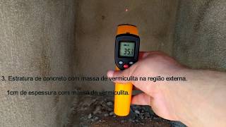 Isolamento térmico com vermiculita expandida Parte 1 [upl. by Nibot308]