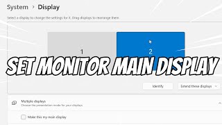 Cara Atur Monitor Kedua Sebagai Display Utama di Windows 11 [upl. by Dinsdale]