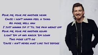 Morgan Wallen Whiskey glasses lyrics [upl. by Ahsitil644]