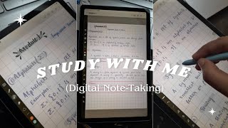 Note Taking on Samsung S6 Lite✿  Aesthetic Digital Note Taking Study with me [upl. by Merete117]