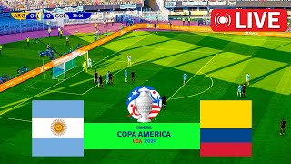 🔴LIVE  ARGENTINA vs COLOMBIA 2024 FINAL COPA AMERICA USA  Full Match Messi  eFootball Gameplay [upl. by Winslow84]