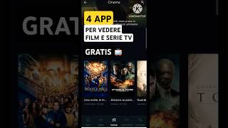 4 app per vedere film e serie tv gratis e legalmente 📺 shorts [upl. by Sello755]