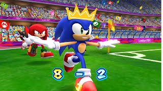 Tokyo 2012 Football Knuckles vs Dr Eggman in a Thrilling 2Player Battle [upl. by Tace]