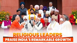 Religious leaders meet PM Modi applaud Indias development journey [upl. by Clemen]