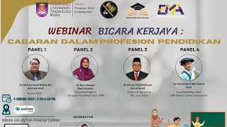 WEBINAR BICARA KERJAYA CABARAN DALAM PROFESION PENDIDIKAN [upl. by Electra]