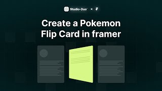 Create Pokemon flip card in framer using 3d transform [upl. by Oilegor]