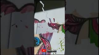 Little Cute Girl Cartoon Character Painting 🎨👧  Adorable and Fun Art CartoonArt CuteGirl [upl. by Daj]