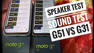 Moto G51 5G vs Moto G31 Speaker Test  G51 5G vs G31 Speaker Test  G51 vs G31 Speaker Test G51vs [upl. by Llereg128]