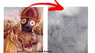 jagannath drawing outline drawing jagannath kahani outlinedrawing [upl. by Pia]