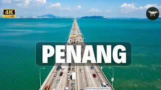 Penang Malaysia 4k  Penang City Tour with Calming Music [upl. by Assenar257]