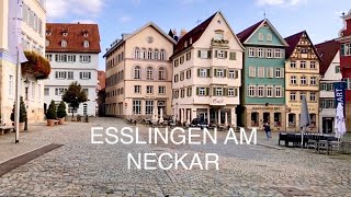 Walking in Germany  Esslingen am Neckar Romantic City [upl. by Alake]