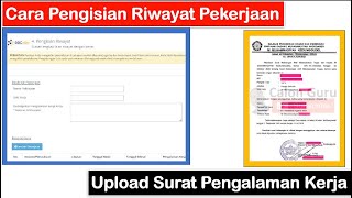 Cara Pengisian Riwayat Pekerjaan dan Cara Upload Surat Pengalaman Kerja di SSCASN Pendaftaran CPNS [upl. by Luhe]