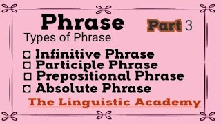 Infinitive Appositive Participle and Absolute Phrase [upl. by Lurette255]