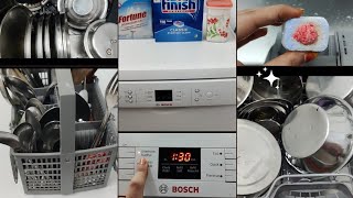 Bosch dishwasher SMSS66GW01L 13 place settings for Indian cooking full review in Telugu [upl. by Selinda]