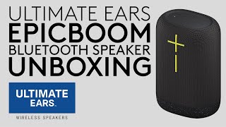 Ultimate Ears EPICBOOM Bluetooth Speaker UNBOXING [upl. by Dranyar]