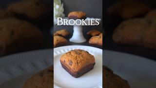 Brookies Recipe 🤍Brookies are the perfect combination of brownies and cookies two treats in one 🥰 [upl. by Aihsotan]