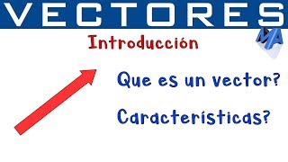 Vectores Introducción  Qué es un vector y sus características [upl. by Goldy601]