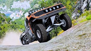 Off Road Satisfying amp challenging Cars Suspension Test Monster Truck in Beamng drive [upl. by Adel610]