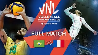 🇧🇷 BRA vs 🇫🇷 FRA  Full Match  Mens VNL 2022 [upl. by Karlise187]