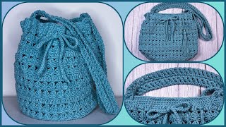 👜BOLSO con Base REDONDA en Crochet  5 pasó a paso 💯fácil 👌 [upl. by Eamon]