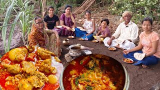 तात्यांची मुलगी सुट्टीला आल्यावर नदीकडला चिकनचा बेत लय भारी झाला  Chicken Recipe  Tatyacha Mala [upl. by Fenella729]