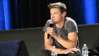 Jeremy Renner  Why Does Hawkeye Side With Captain America Chicago Wizard World 2015 [upl. by Lonee]