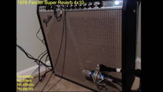 Demo  1976 Fender Super Reverb 4x10 [upl. by Asile]