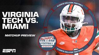 Does Virginia Tech stand a chance against Miami  Always College Football [upl. by Iborian]