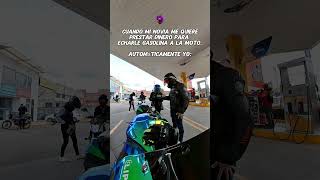 Todo un caballero 🙂‍↕️ humor biker moto novia pareja viral trend colombia kawasaki [upl. by Aylmar]