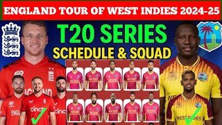 ENGLAND TOUR OF WEST INDIES 2024 WEST INDIES VS ENGLANDSCHEDULEWEST INDIES SQUAD [upl. by Marden]