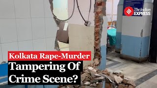 Kolkata Doctors RapeMurder Case Renovation Work Near crime Scene Sparks Tampering Allegations [upl. by Estella]