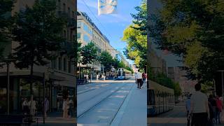 Zurich Bahnhofstrasse Switzerland 🇨🇭 shortsfeed travel switzerland bahnhofstrasse zurich [upl. by Valorie113]