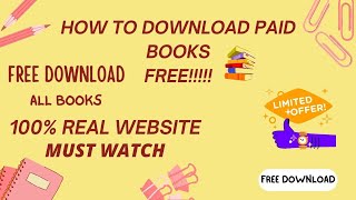 Best Site To Download Paid Books For Free 😍 100  Real Website [upl. by Okin]