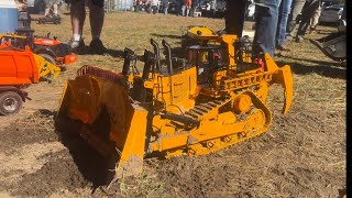 114 D11 dozer pushing dirt at farm fest [upl. by Wyn]