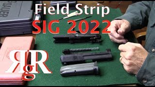 SIG Sauer SP2022 Field Strip [upl. by Vez180]